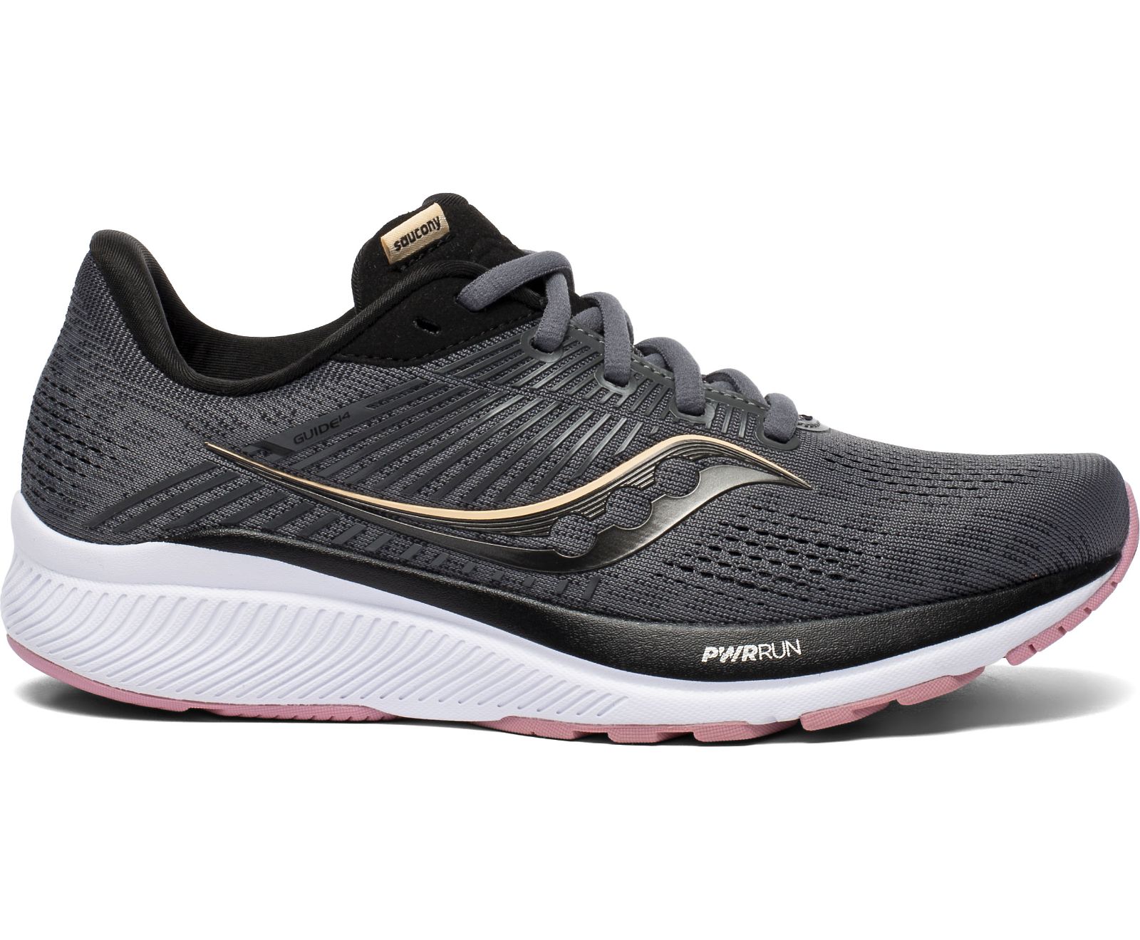 Saucony Guide 14 Wide Women\'s Running Shoes Grey / Rose | AU 152CTVE